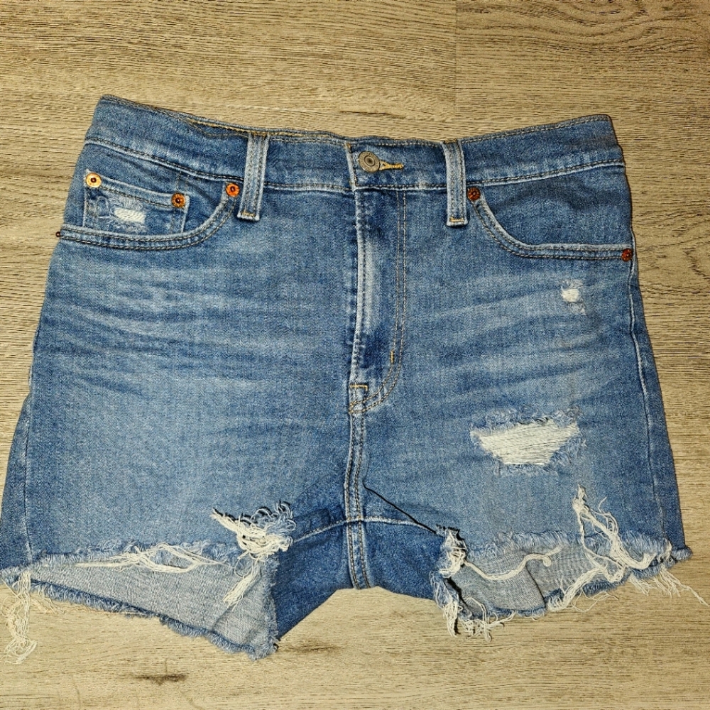 Denim Distressed Women Shorts - Levi
